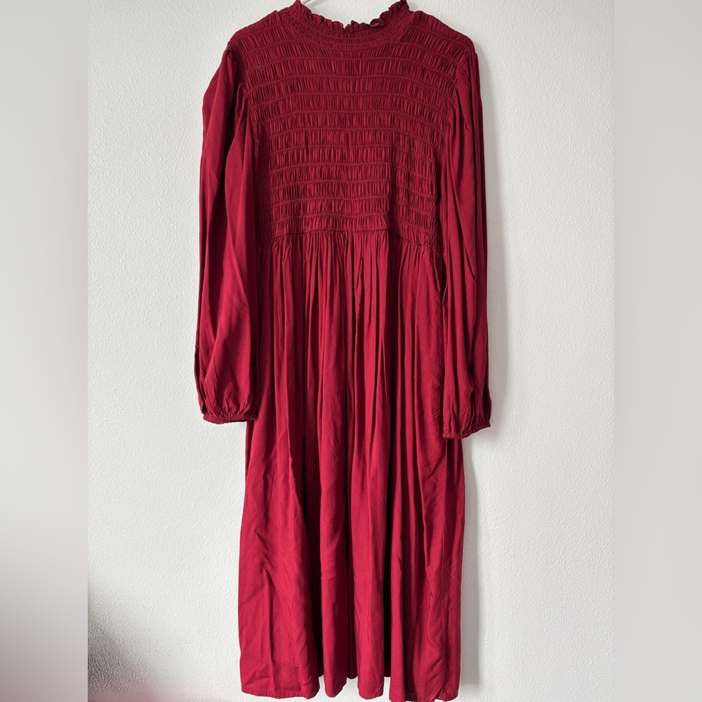 a new day Rich Red Long Sleeve Dress